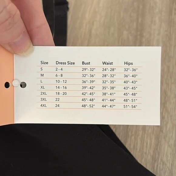 New Shapermint All Day Every Day Scoop Neck Cami Black Size 4X Stretch Shapewear - Picture 3 of 7